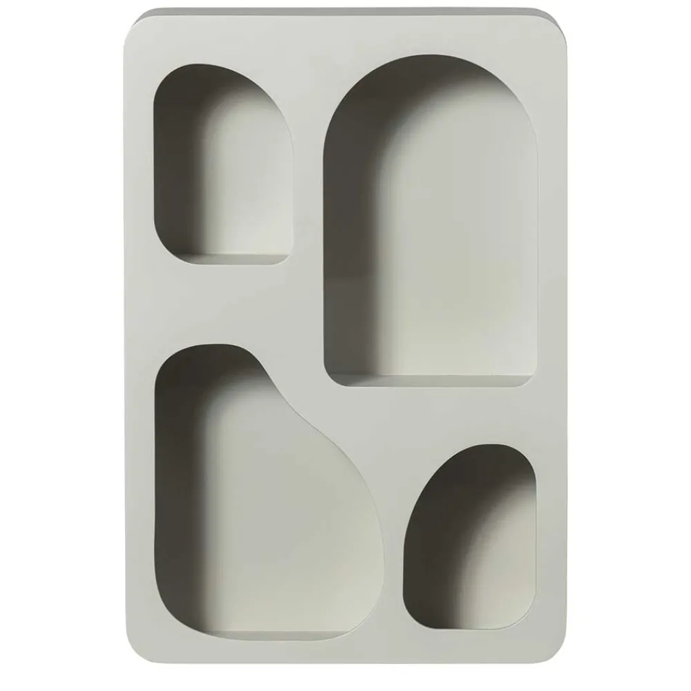 Wohnen Designermöbel|Esszimmerregale*Design Hängeregal in Hellgrau - Martinus