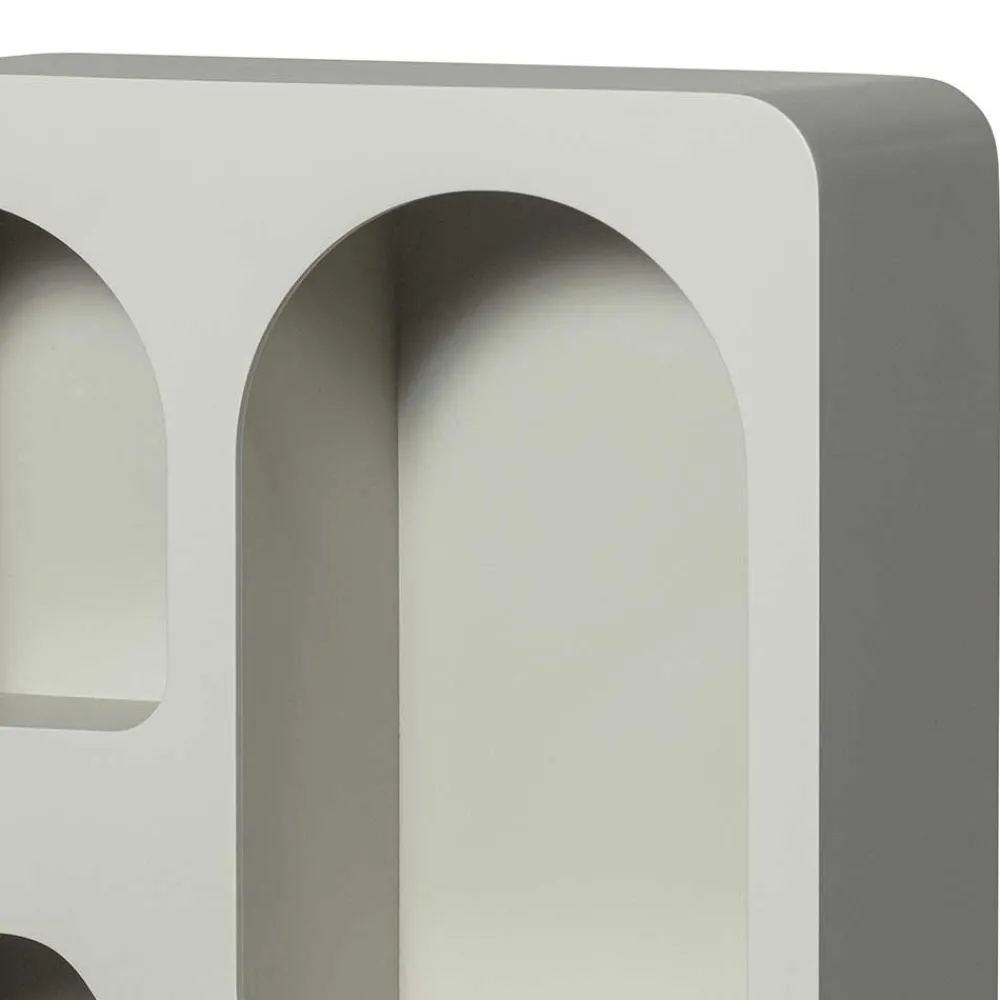 Wohnen Designermöbel|Esszimmerregale*Design Hängeregal in Hellgrau - Martinus