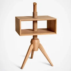 Wohnen Designermöbel|Telefontische*Design Holz Beistelltisch drehbar - Julecas
