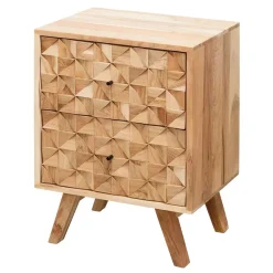 Wohnen Landhausmöbel|Kommoden*Design Holz Nachtkommode aus Akazie - Liniavo
