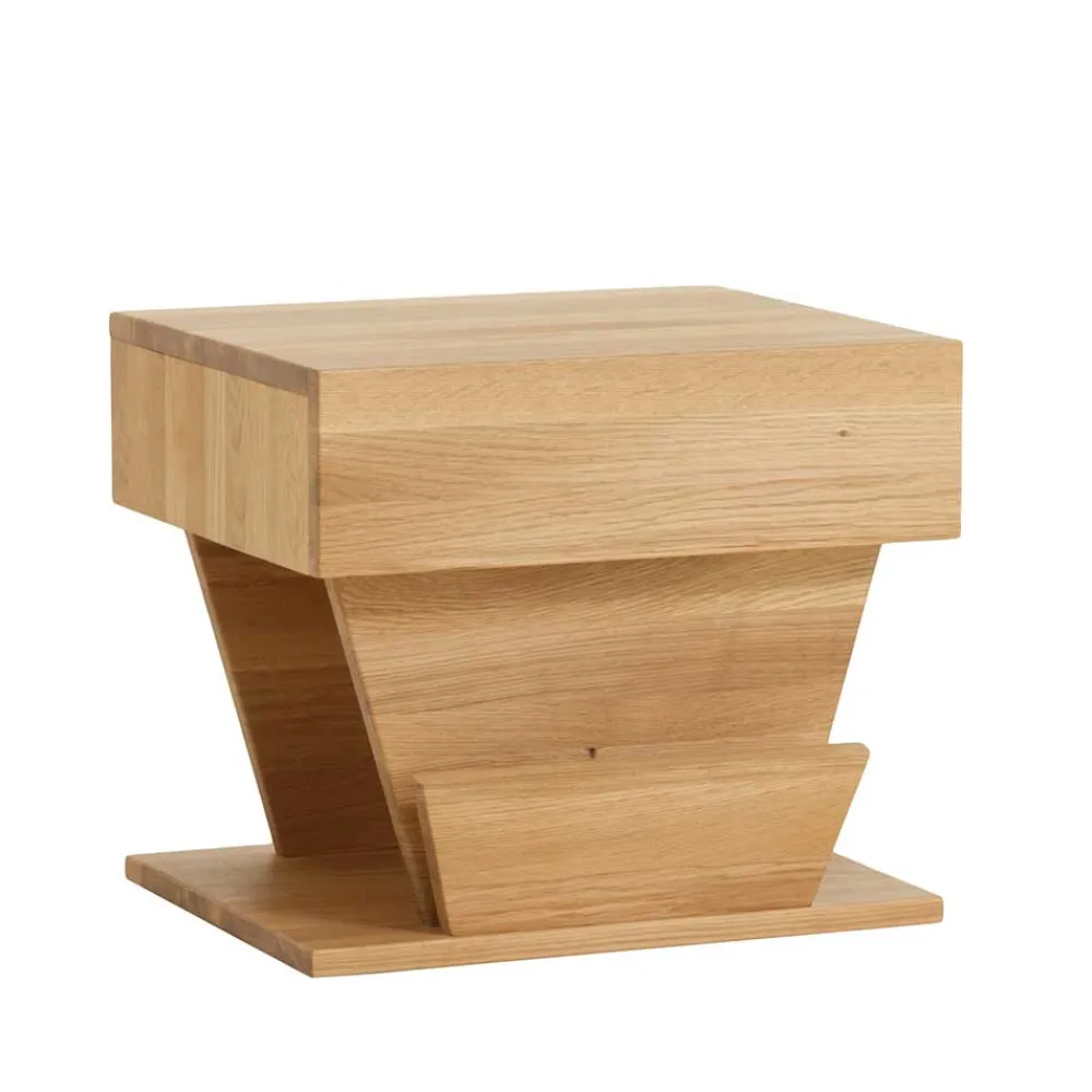 Wohnen Design Holz Nachttisch Zavatraos mit Zeitungsständer