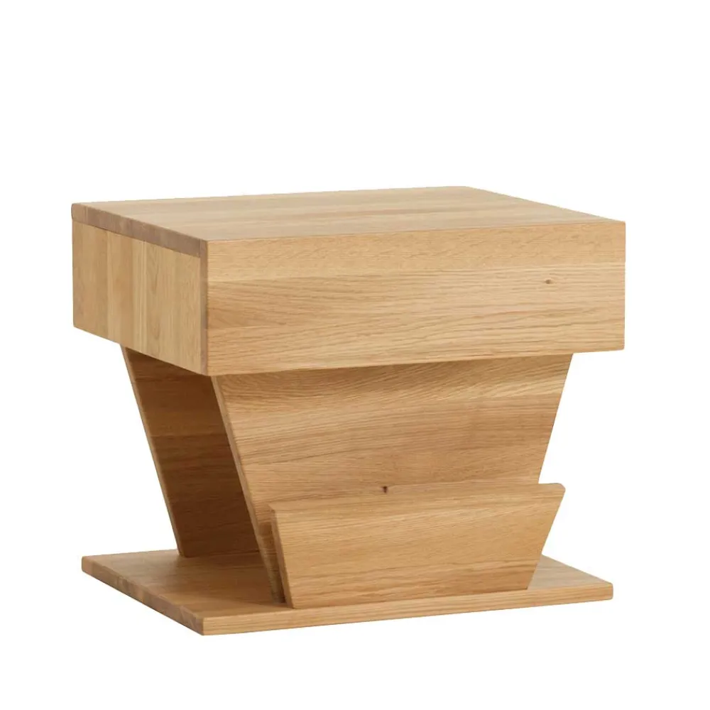 Wohnen Design Holz Nachttisch Zavatraos mit Zeitungsständer