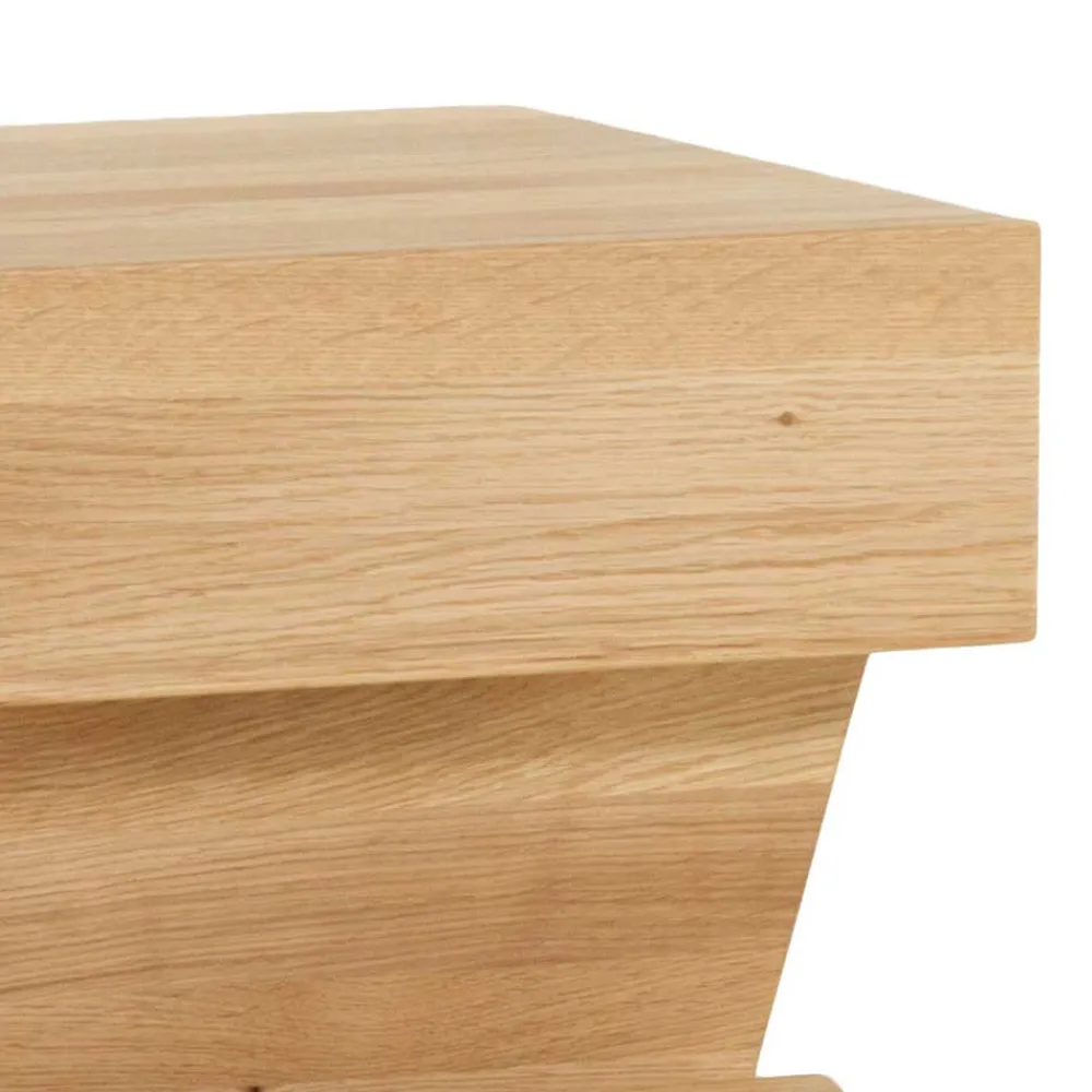 Wohnen Design Holz Nachttisch Zavatraos mit Zeitungsständer