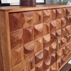 Wohnen Design Holz Sideboard mit Bügelgestell - Rusty
