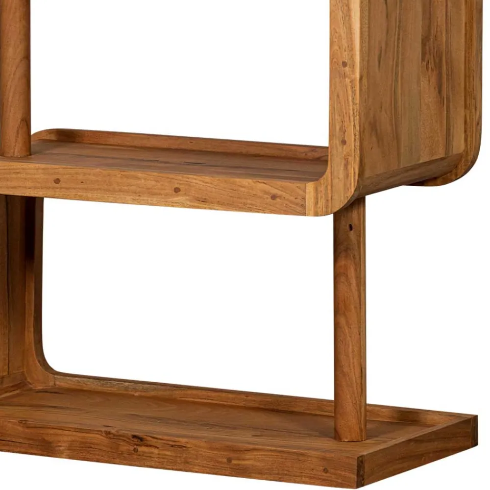 Wohnen Esszimmerregale|Wohnzimmer-Regale*Design Holzregal aus Akazie Massivholz - Selrito