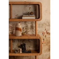 Wohnen Esszimmerregale|Wohnzimmer-Regale*Design Holzregal aus Akazie Massivholz - Selrito