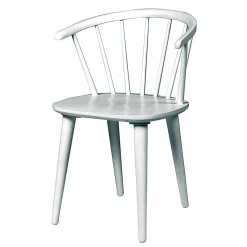 Wohnen Wohnzimmerstühle*Design Holz-Stuhl in Weiß - Cleveland (2er Set)