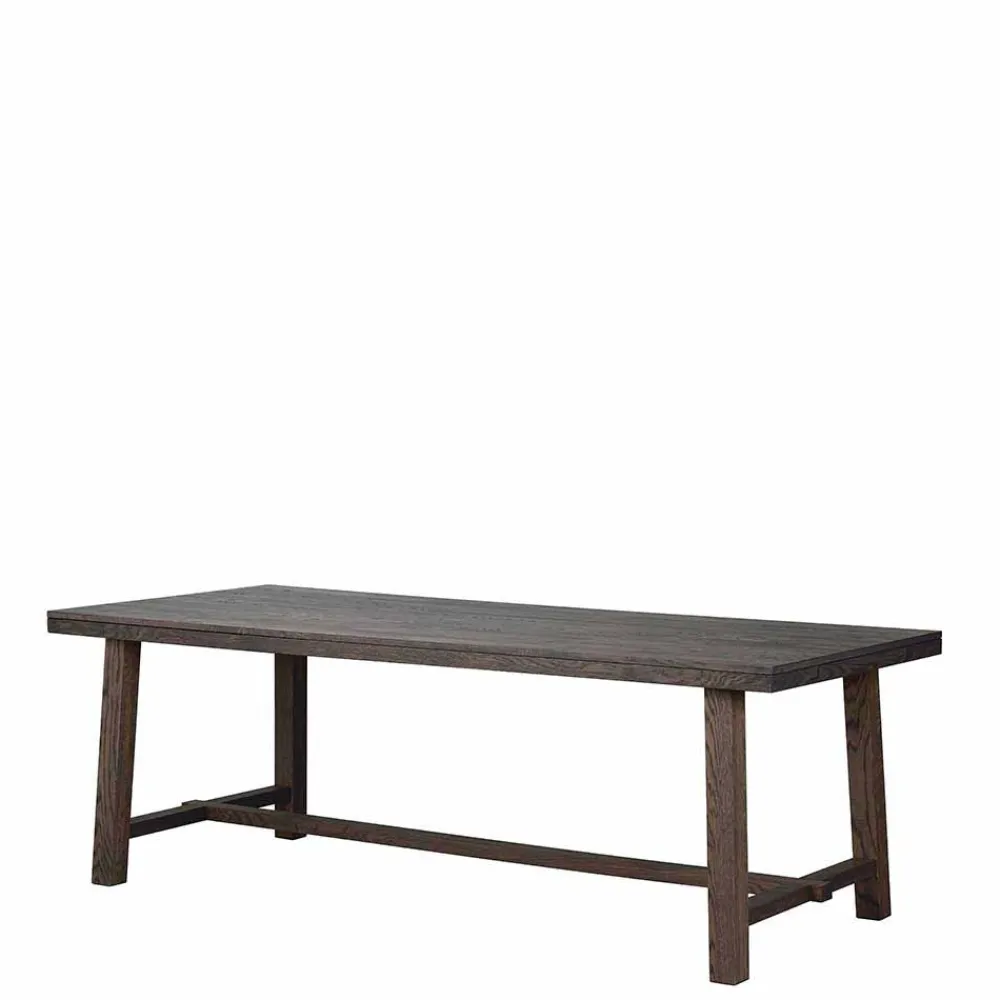 Wohnen Massivholzmöbel|Küchentische*Design Holztisch aus Eiche dunkel lackiert und gebürstet - Vedraza