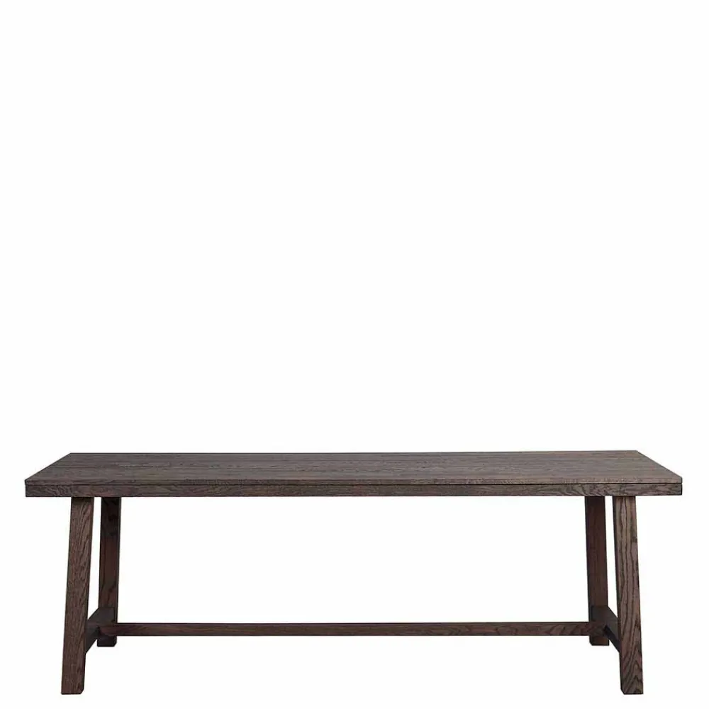 Wohnen Massivholzmöbel|Küchentische*Design Holztisch aus Eiche dunkel lackiert und gebürstet - Vedraza