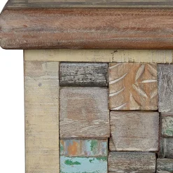 Wohnen Boho Style Möbel|Holztruhen*Design Holztruhe mit flachem Deckel - Gregoriana