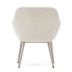 Kinder Wohnen Design Kinderstühle in Weiß Boucle - Betty (2er Set)