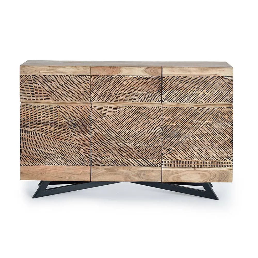 Wohnen Küchenschränke|Sideboards*Design Kombi-Kommode aus Massivholz - Merlan