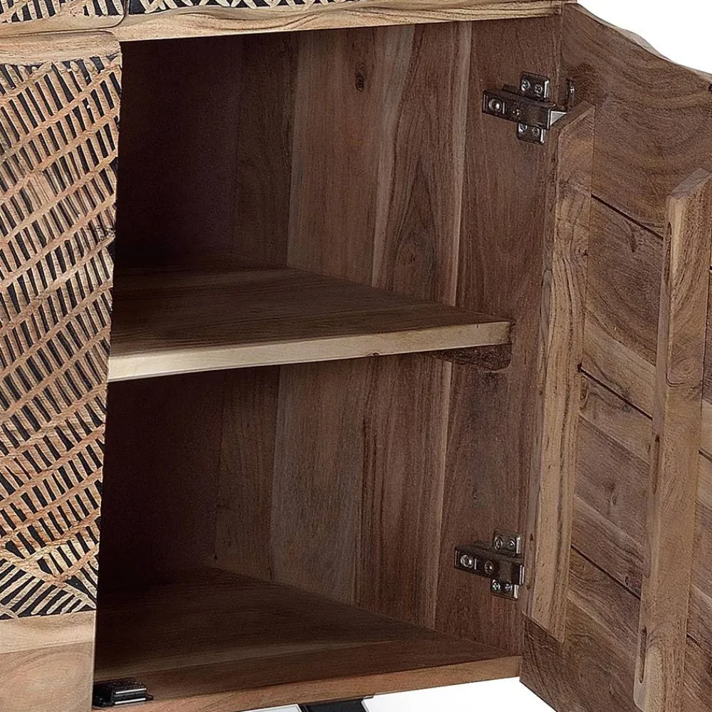 Wohnen Küchenschränke|Sideboards*Design Kombi-Kommode aus Massivholz - Merlan