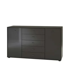 Wohnen Küchenschränke|Sideboards & Kommoden*Design Kommode Metallo in Graubraun