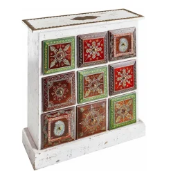 Wohnen Flurkommoden|Orientalische Möbel*Design Kommode mit 9 Schubladen - Couras