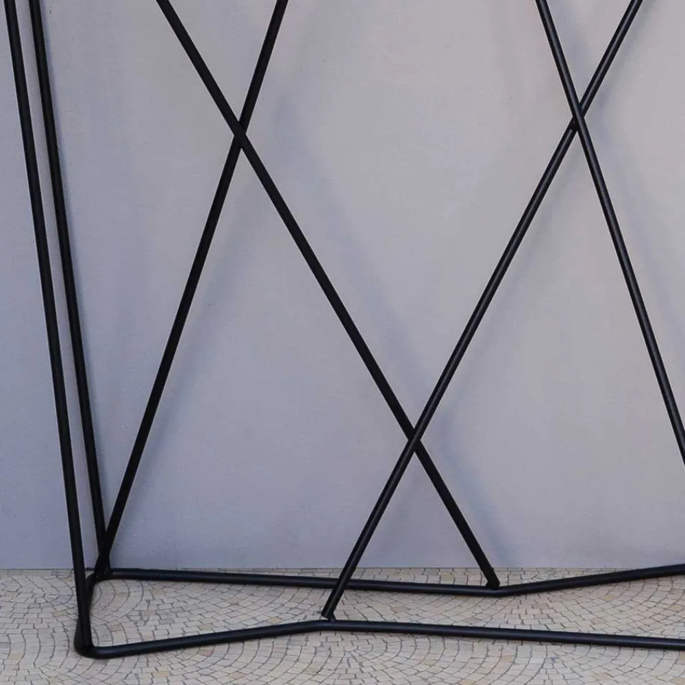 Wohnen Designermöbel|Telefontische*Design Konsolentisch aus Stahl in Schwarz - Skadiva