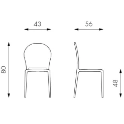 Wohnen Korbmöbel|Gartenstühle*Design Kunststoffstuhl für Garten Zajan in Türkis (4er Set)