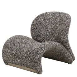 Wohnen Designermöbel*Design Loungesessel in Dunkelbraun meliert - Sacalobra