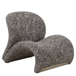 Wohnen Designermöbel*Design Loungesessel in Dunkelbraun meliert - Sacalobra