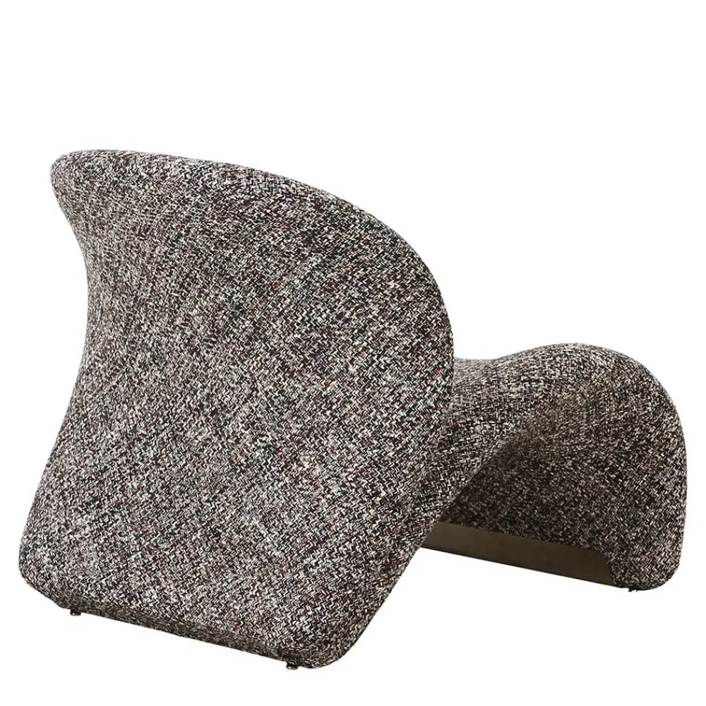 Wohnen Designermöbel*Design Loungesessel in Dunkelbraun meliert - Sacalobra