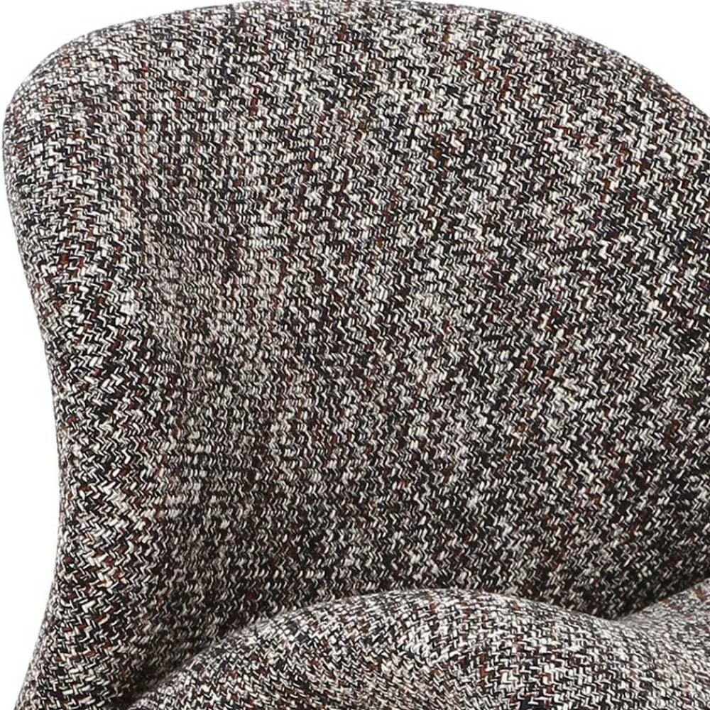 Wohnen Designermöbel*Design Loungesessel in Dunkelbraun meliert - Sacalobra