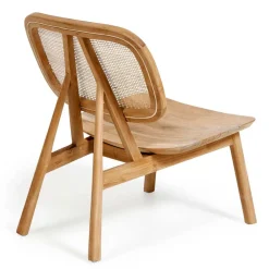 Wohnen Rattanmöbel*Design Loungestuhl aus Rattan & Teak - Plataya