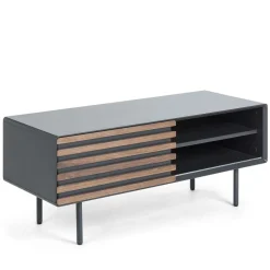 Wohnen Design Lowboard für Fernseher Trupea in Dunkelgrau