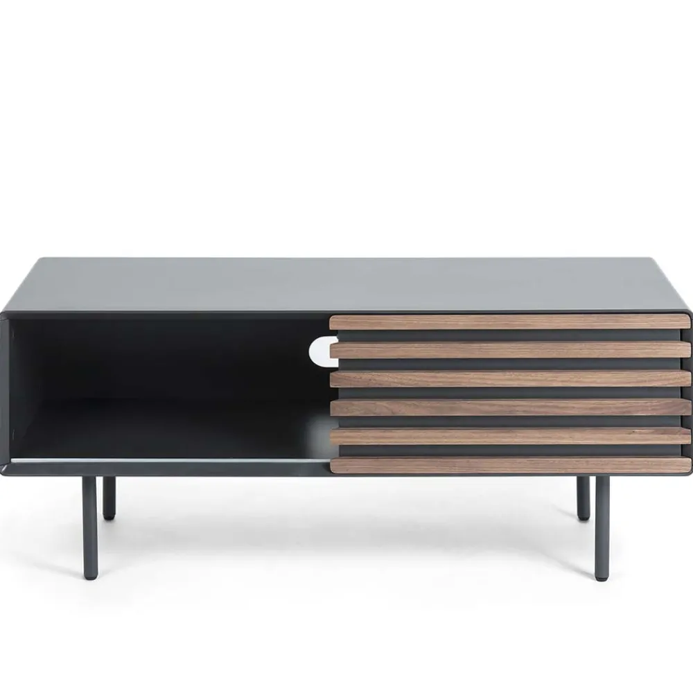 Wohnen Design Lowboard für Fernseher Trupea in Dunkelgrau