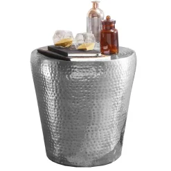 Wohnen Designermöbel*Design Metall Beistelltisch aus Aluminium - Vanimarias