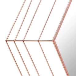 Wohnen Spiegel|Flurspiegel*Design Metall Spiegel in Kupferfarben - Monika