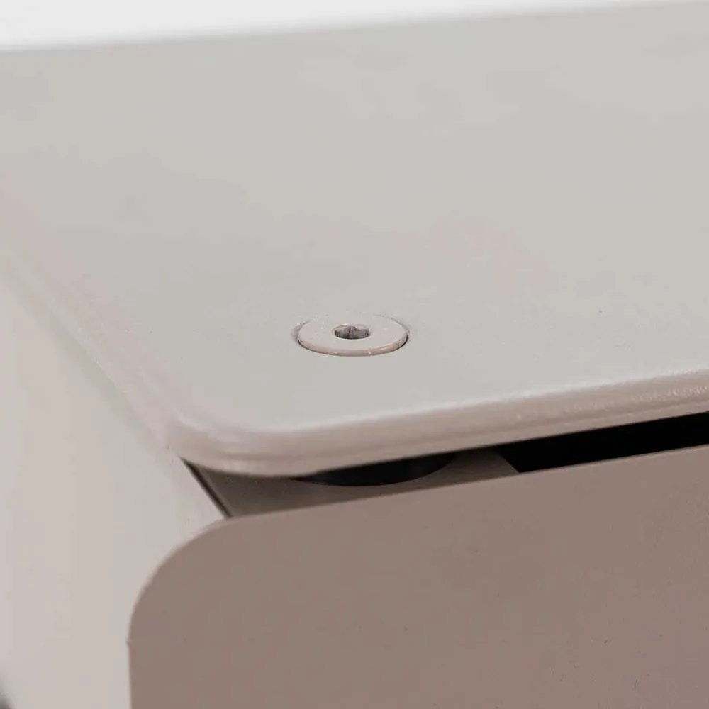 Wohnen Schuhschränke*Design Metallkommode in Taupe - Dolomiti