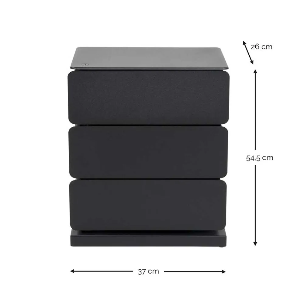 Wohnen Schuhschränke*Design Metallkommode in Taupe - Dolomiti