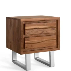 Wohnen Design Nachtkommode aus Akazienholz - Banjee