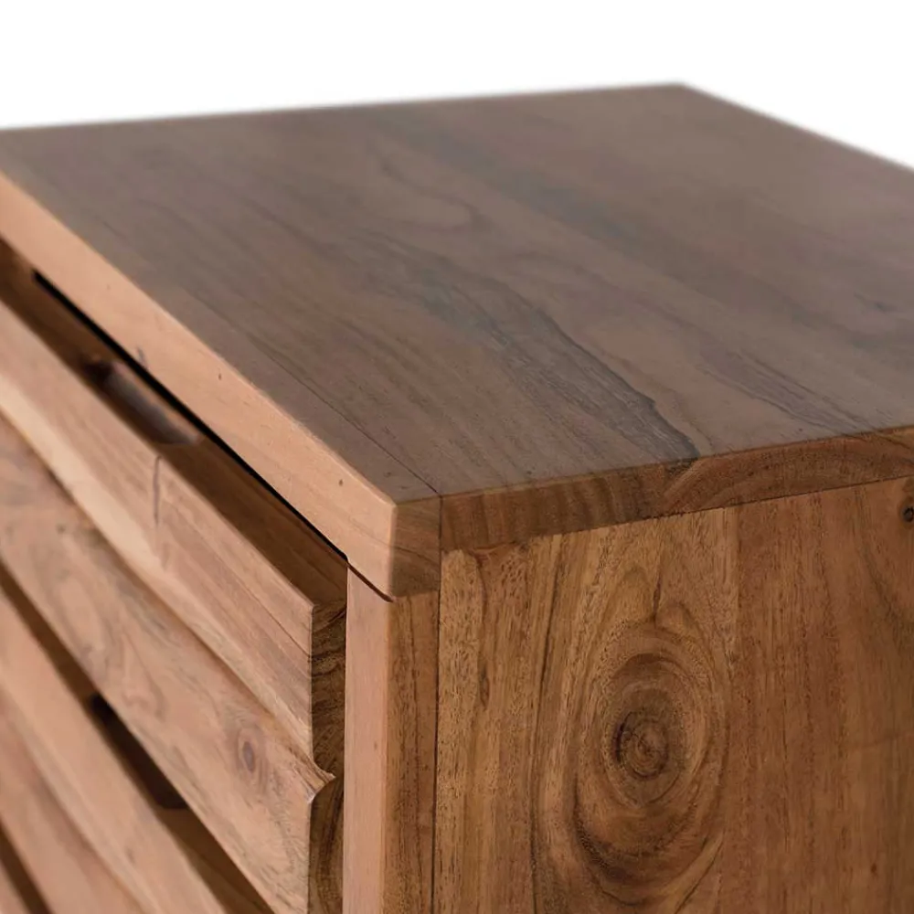 Wohnen Design Nachtkommode aus Akazienholz - Banjee