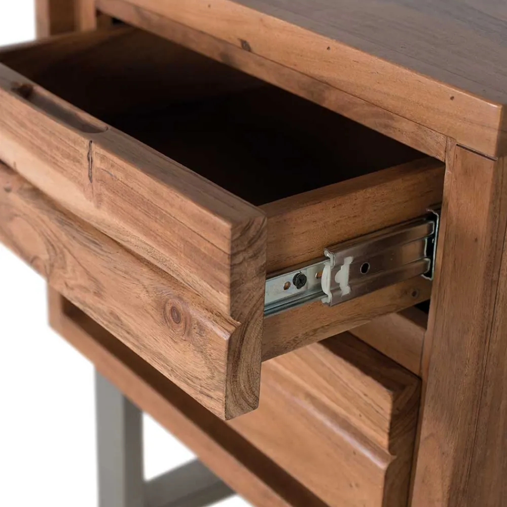 Wohnen Design Nachtkommode aus Akazienholz - Banjee