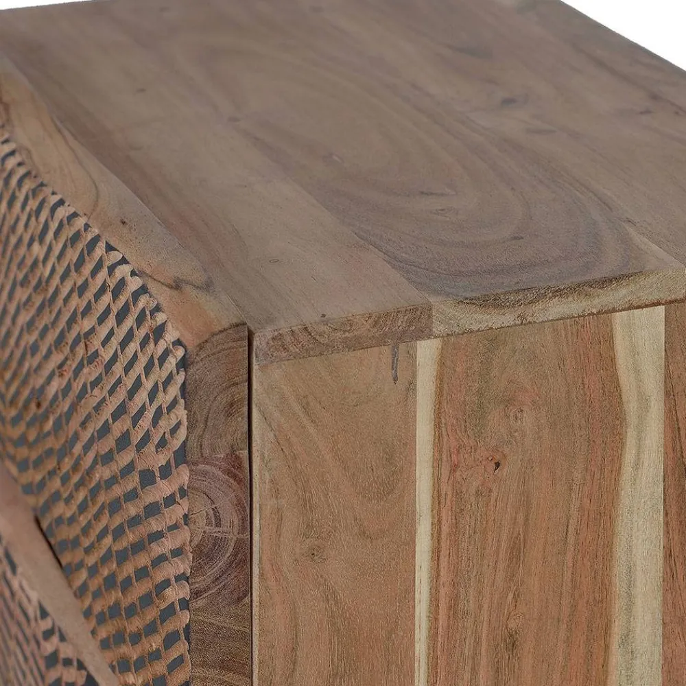 Wohnen Design Nachtkommode aus Massivholz - Merlan