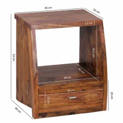 Wohnen Design Nachtkonsole Hoslo mit Schublade