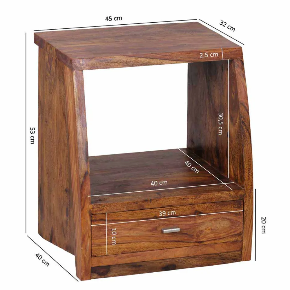 Wohnen Design Nachtkonsole Hoslo mit Schublade