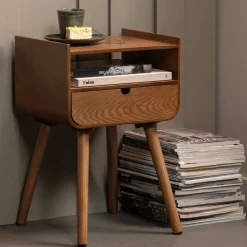 Wohnen Design Nachtkonsole im Holzlook Natur - Paytona