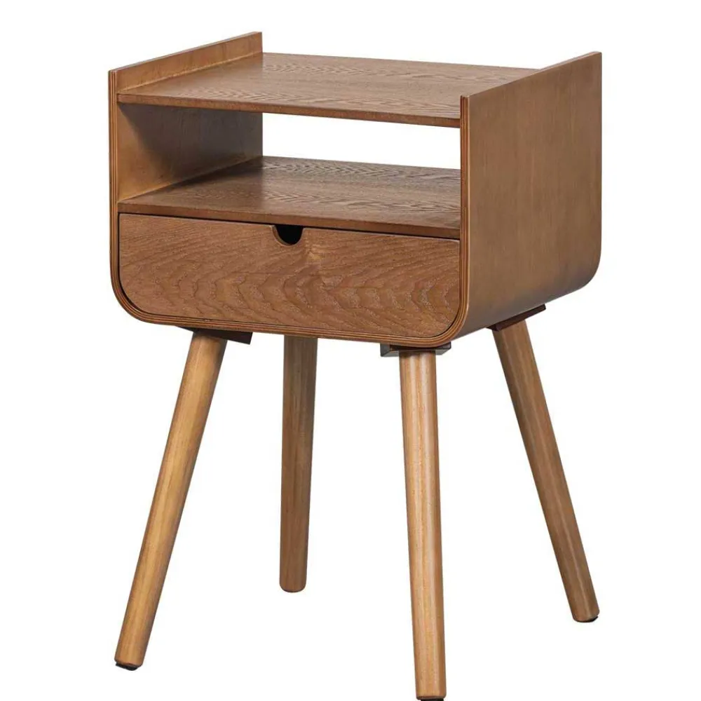 Wohnen Design Nachtkonsole im Holzlook Natur - Paytona