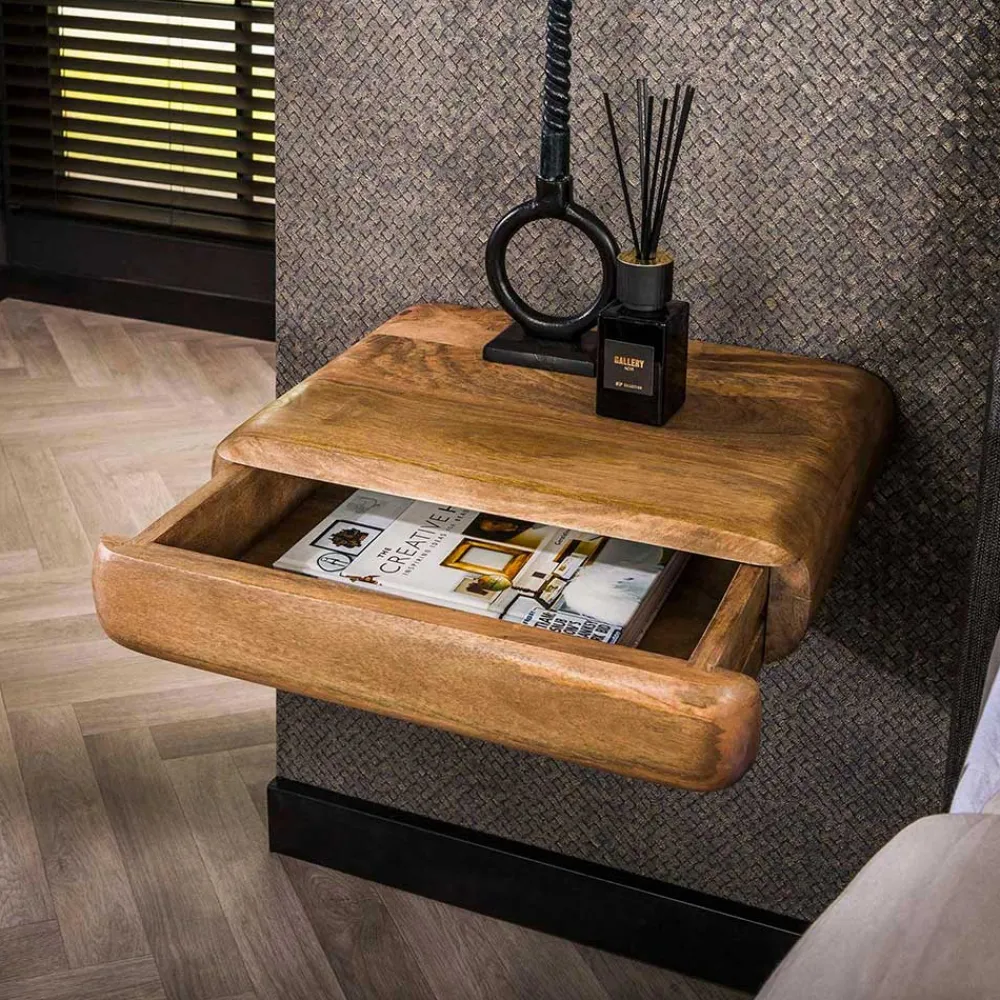 Wohnen Design Nachtkonsole mit einer Schublade - Aspariavo