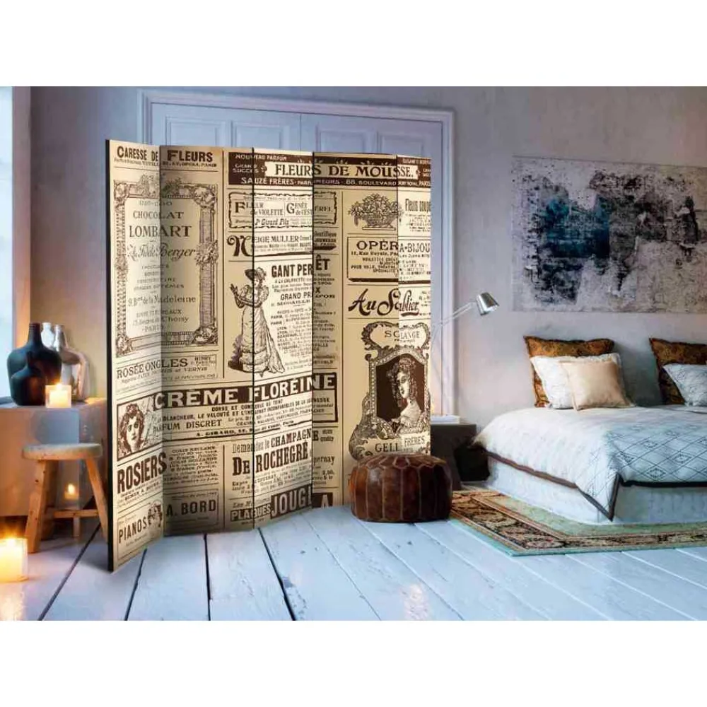 Wohnen Wohnzimmer-Regale|Paravents*Design Nostalgie Paravent Vintage Werbung - Emjan