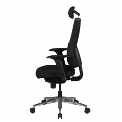 Wohnen Design Office Schreibtischstuhl in Schwarz & Grau - Tyrone