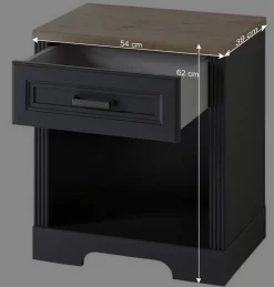 Wohnen Design PC Tisch mit Rollcontainer - Joe (zweiteilig)