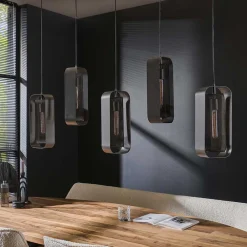 Wohnen Lampen & Leuchten*Design Pendelleuchte mit fünf Schirmen - Second