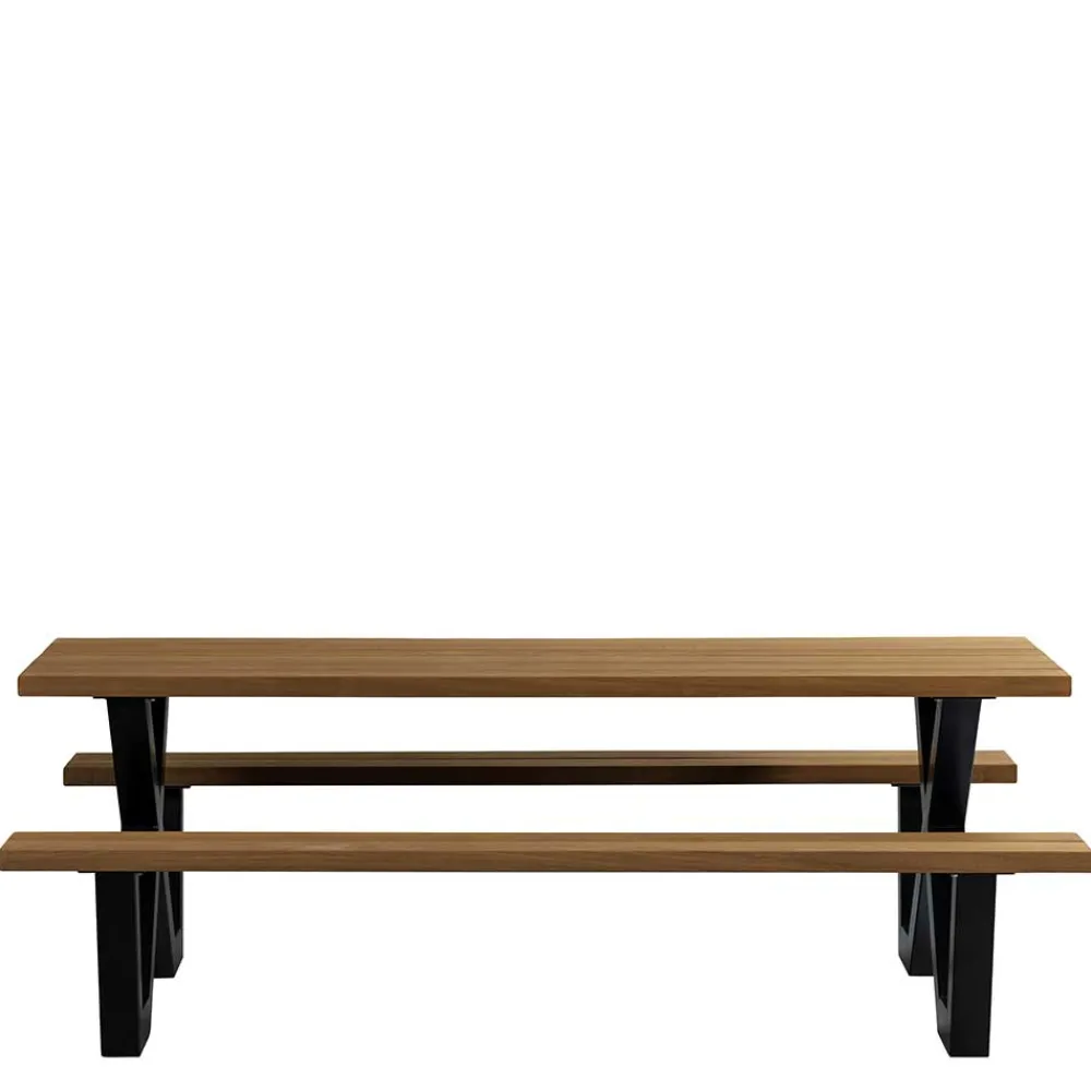 Wohnen Design Picknick-Tisch aus Abachi Holz Natur - Melinda