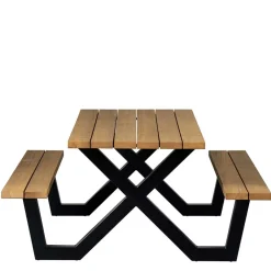 Wohnen Design Picknick-Tisch aus Abachi Holz Natur - Melinda