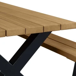 Wohnen Design Picknick-Tisch aus Abachi Holz Natur - Melinda