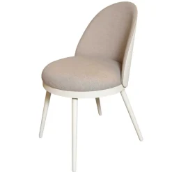 Wohnen Design Polsterstuhl in Weiß Beige - Grandios