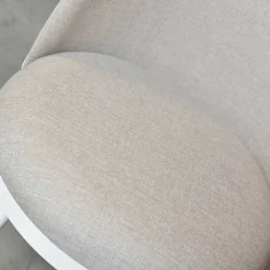 Wohnen Design Polsterstuhl in Weiß Beige - Grandios